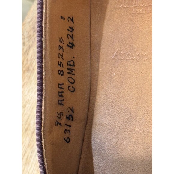 Womens Brown Leather Moc Toe Slip-On Penny Loafer Flats Size 9.5 AAA - Picture 3 of 8